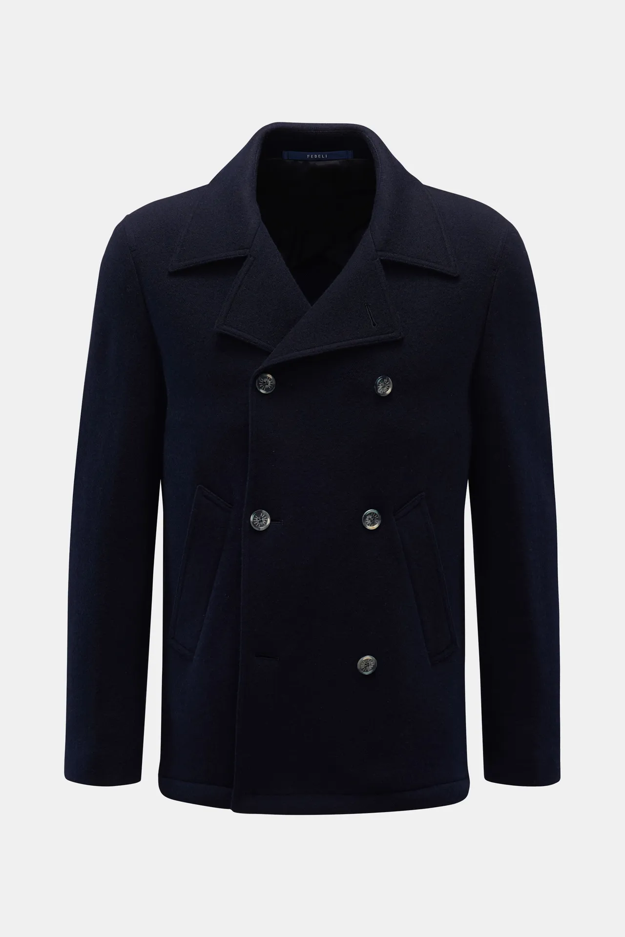 Fedeli - Herren - Cashmere Cabanjacke navy Fedeli - Herren - Cashmere Cabanjacke navy