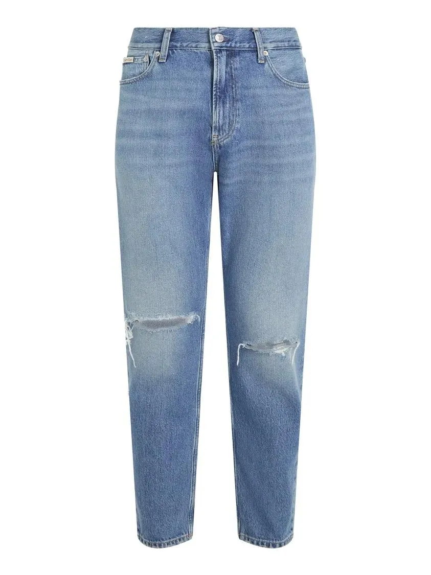 Calvin Klein - High-Waisted Relaxed Fit Jeans - Größe 28 - blau Calvin Klein - High-Waisted Relaxed Fit Jeans - Größe 28 - blau