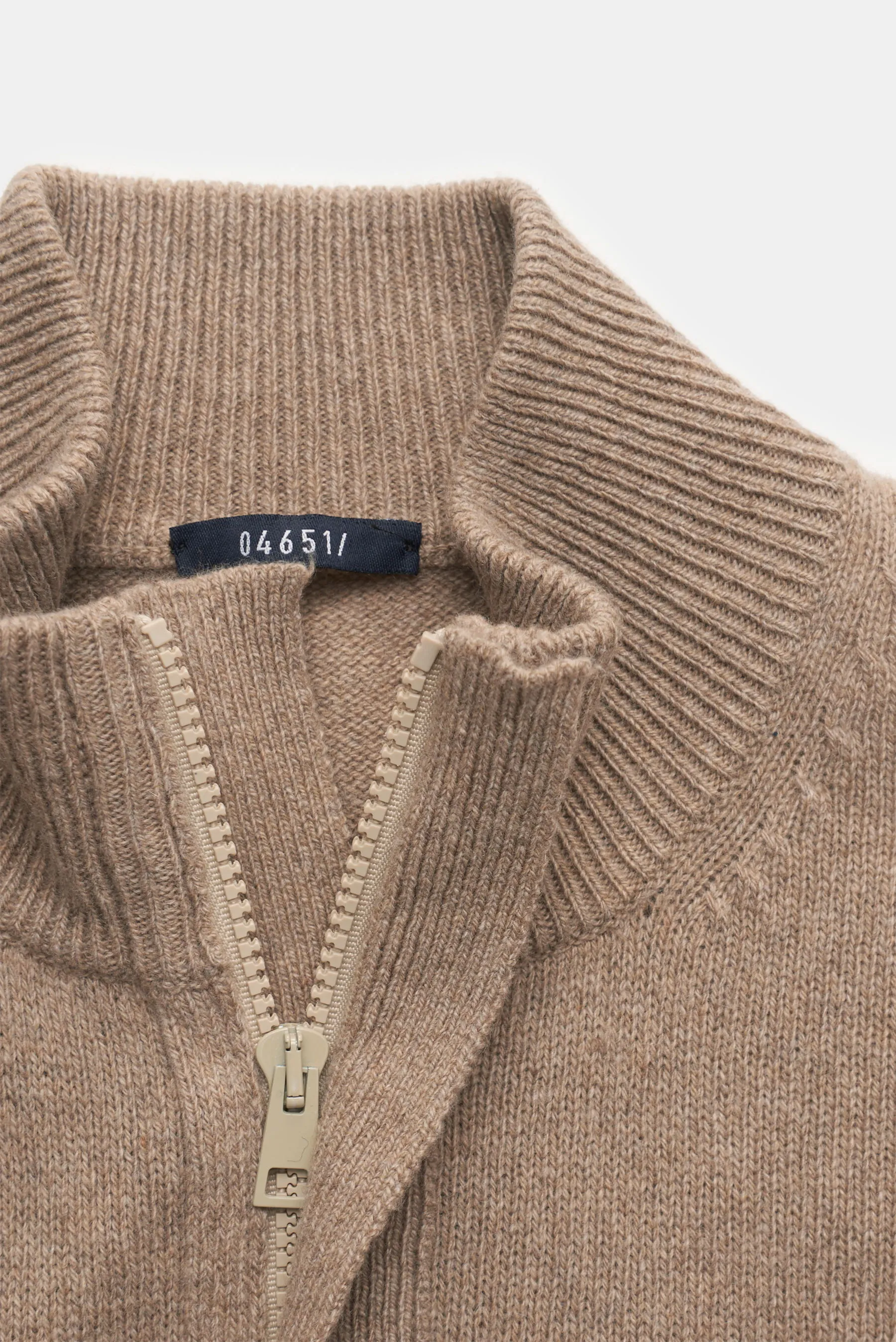 04651/ A trip in a bag - Herren - Cashmere Troyer beige meliert