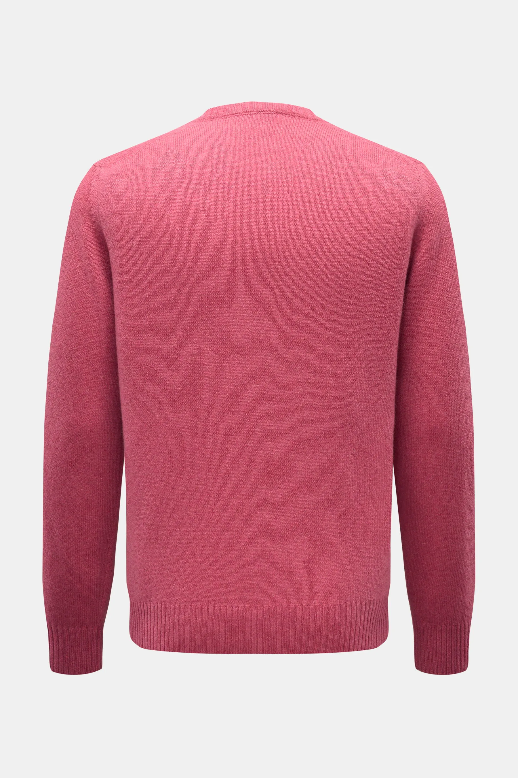 04651/ A trip in a bag - Herren - Cashmere Rundhalspullover 'Crew' hellrot – Bild 3