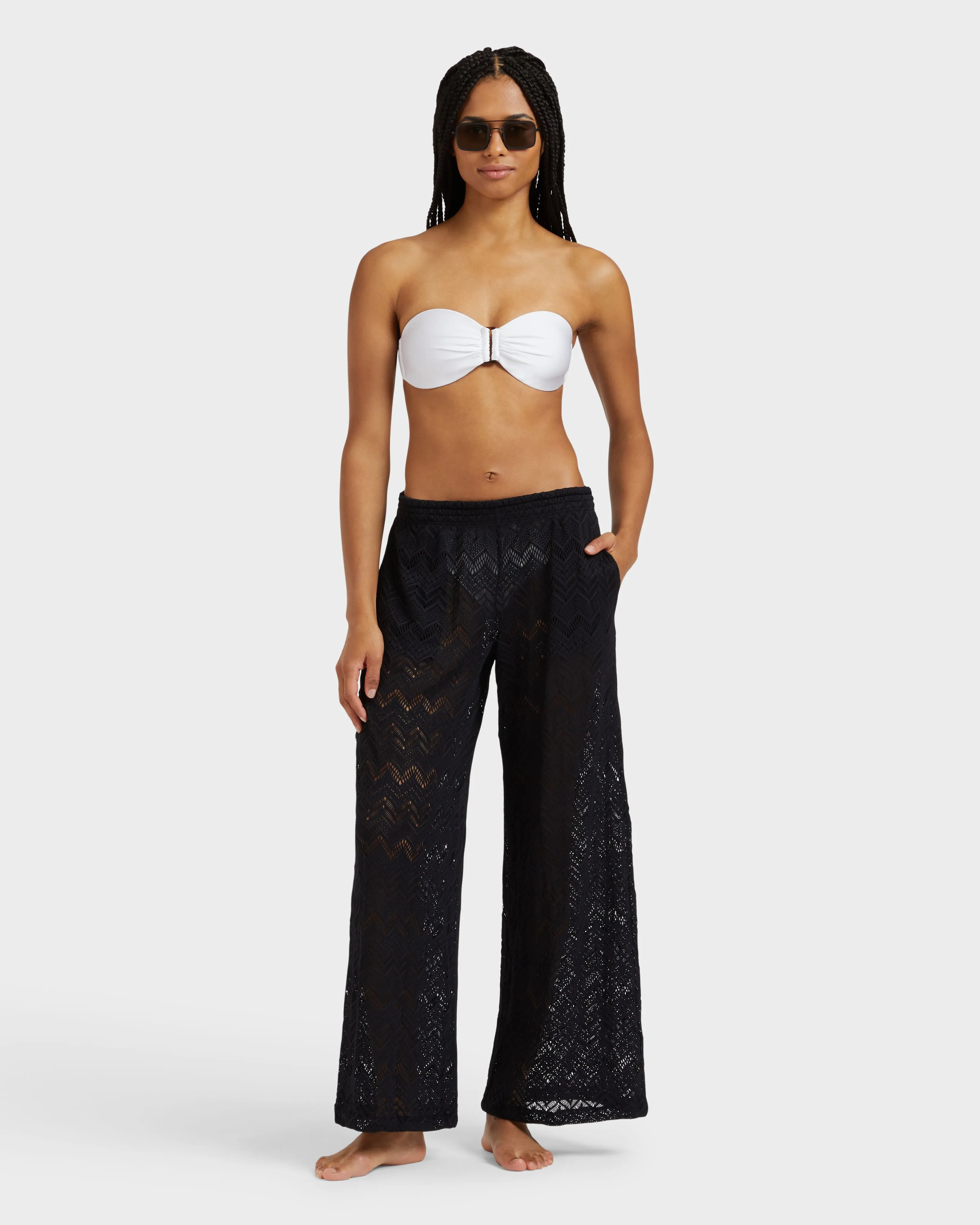 Vilebrequin - Shiny Stretch Solid Bandeau-bikinioberteil Für Damen - Bademode - Lune - Weiss - Größe S – Bild 4