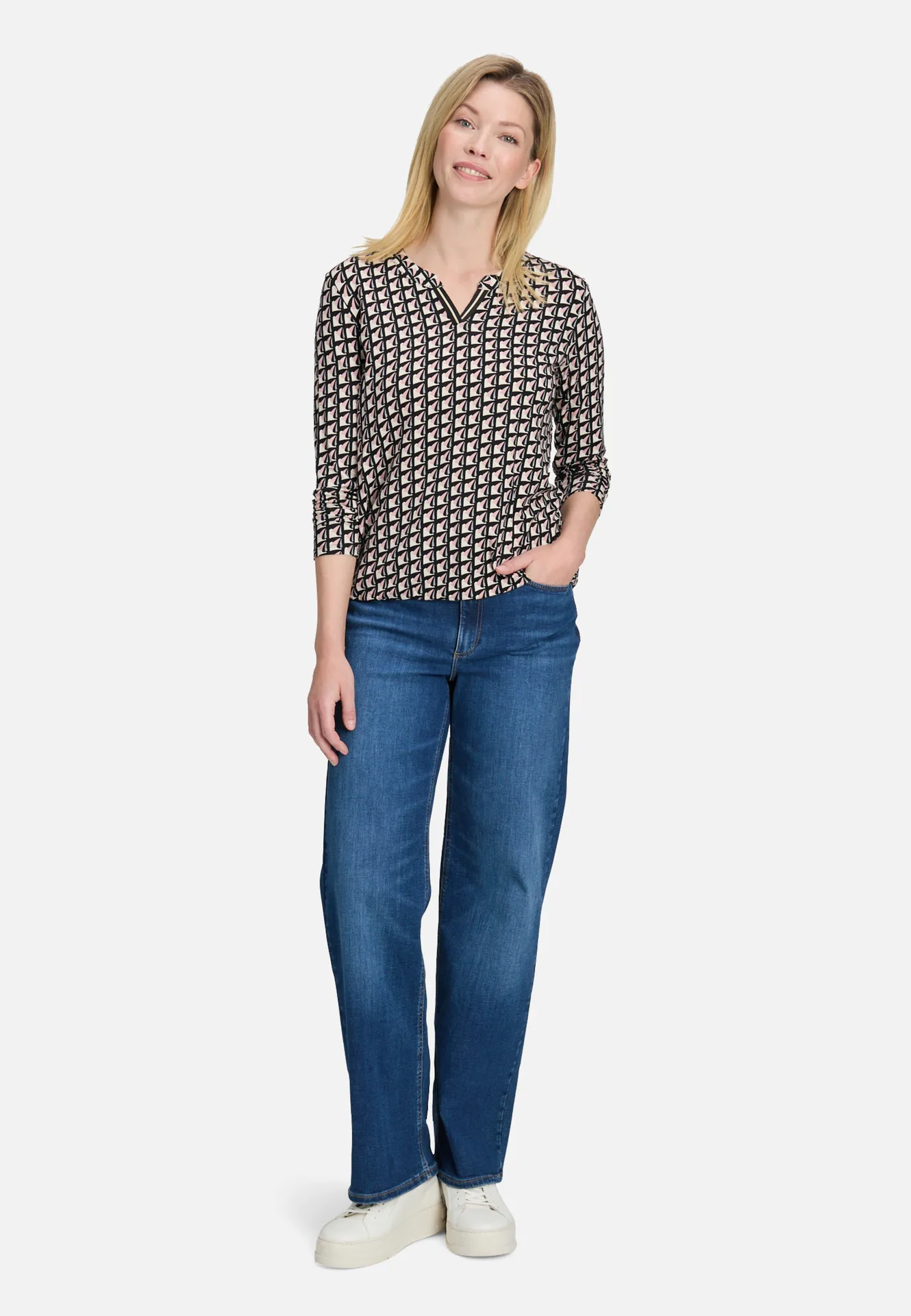 Blusenshirt mit Print – Bild 2
