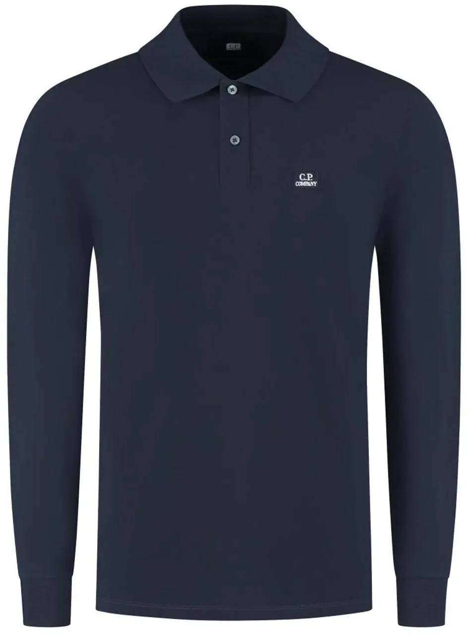 CP Company - Polo - Long Sleeve - Größe L - blau CP Company - Polo - Long Sleeve - Größe L - blau