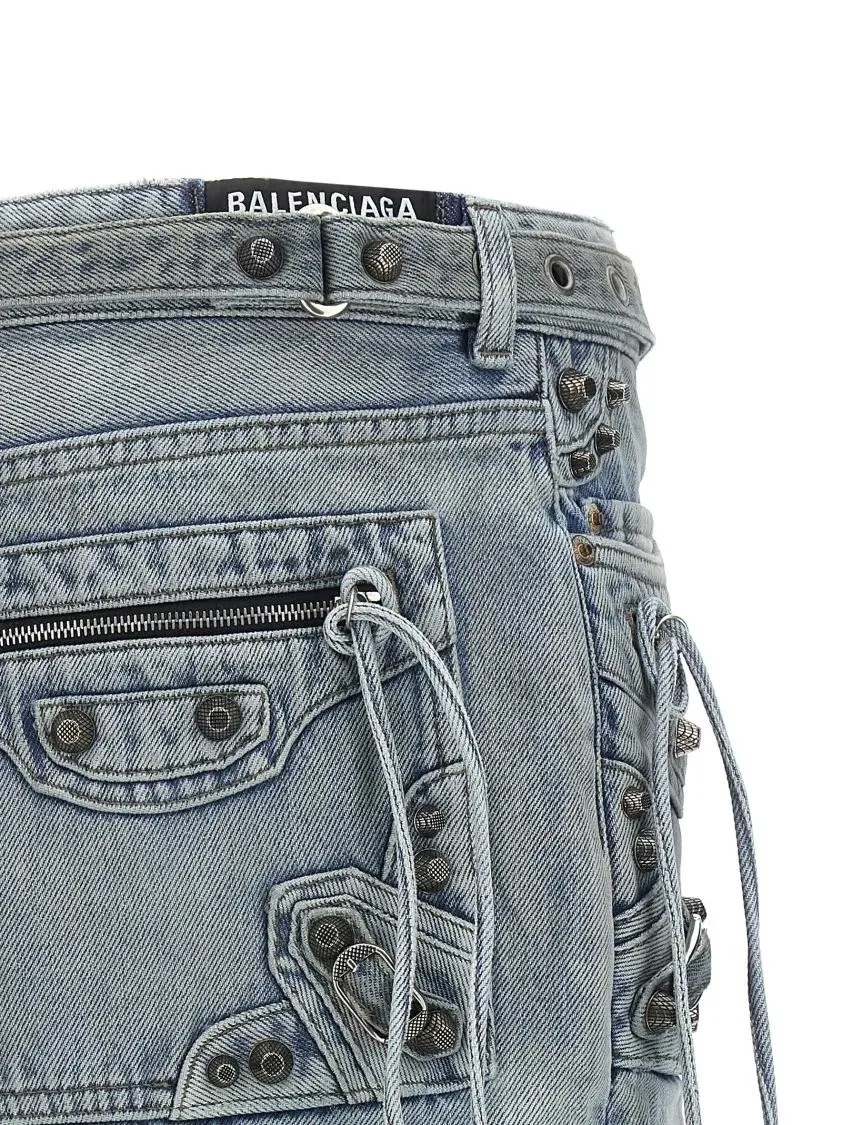 Balenciaga - 'Cagole Mini' Skirt - Größe 36 - grau – Bild 2