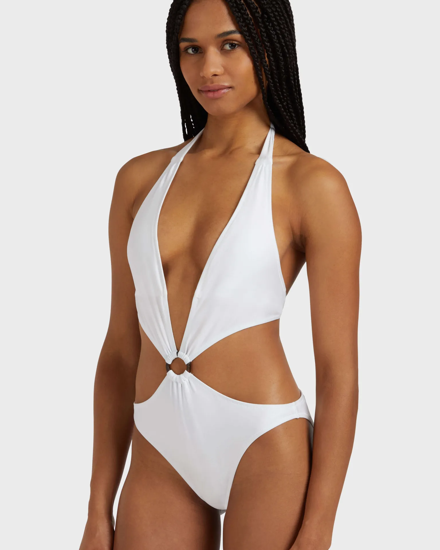 Vilebrequin - Shiny Solid Stretch Trikini Für Damen - Bademode - Fresh - Weiss - Größe XL – Bild 6