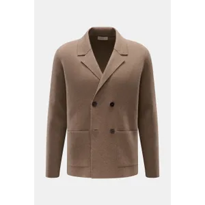 Lunaria Cashmere - Herren - Cashmere Cardigan graubraun meliert Lunaria Cashmere - Herren - Cashmere Cardigan graubraun meliert
