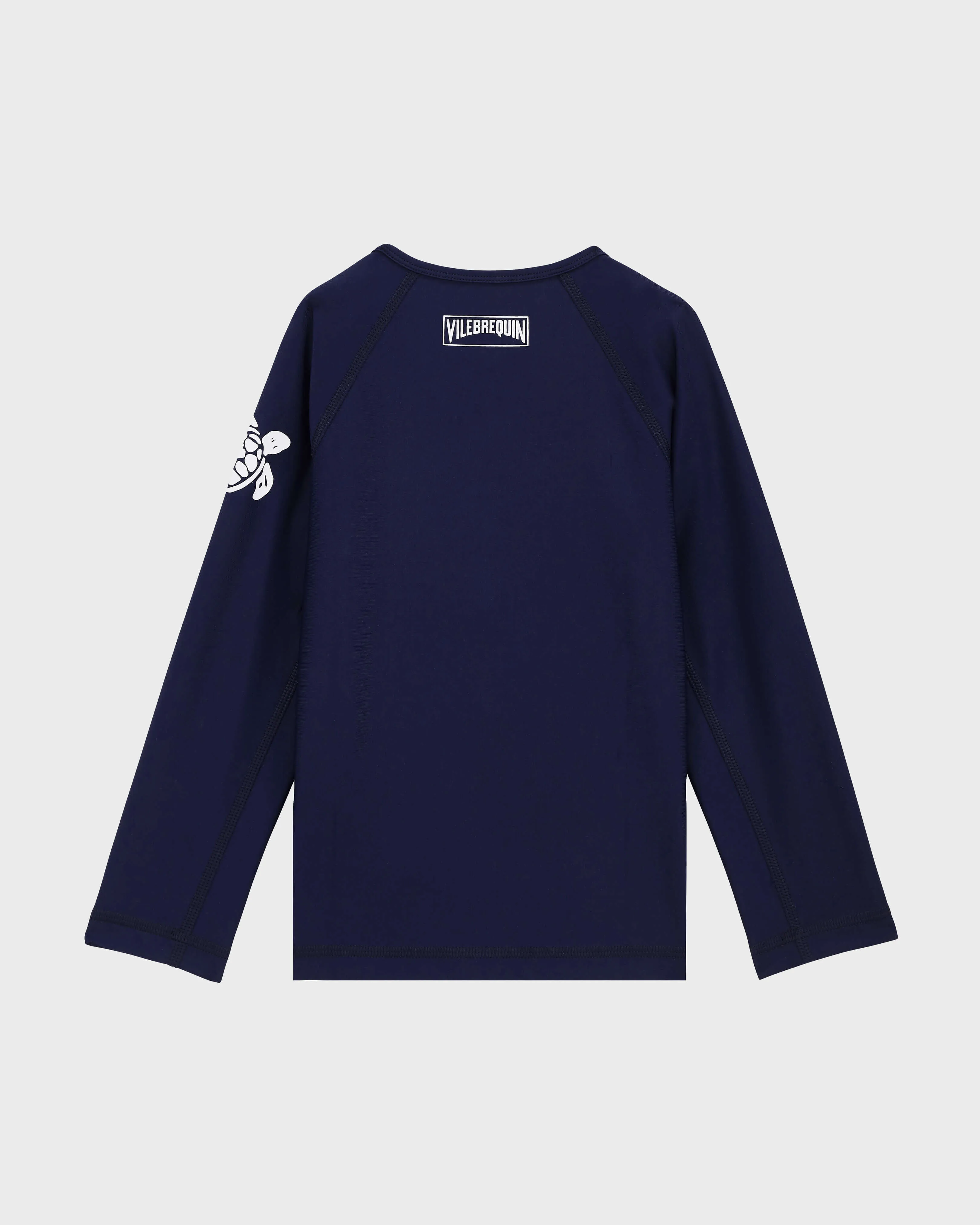 Vilebrequin - Langärmeliger Solid Rashguard - Rashguard - Glassy-z - Blau - Größe 4 – Bild 2
