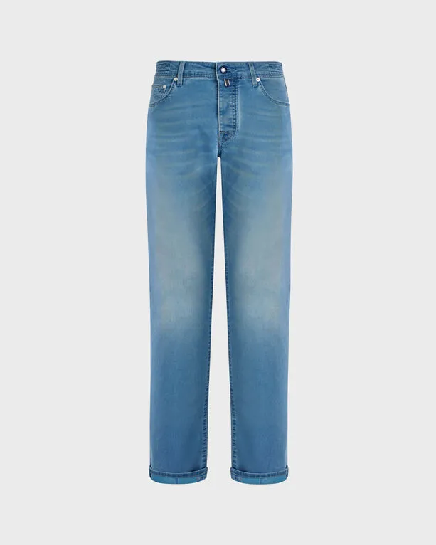 Vilebrequin - Tropical Turtles Denimhose Im 5-taschen-design Für Herren - Jeanshose - Gbetta18 - Blau - Größe 40 Vilebrequin - Tropical Turtles Denimhose Im 5-taschen-design Für Herren - Jeanshose - Gbetta18 - Blau - Größe 40