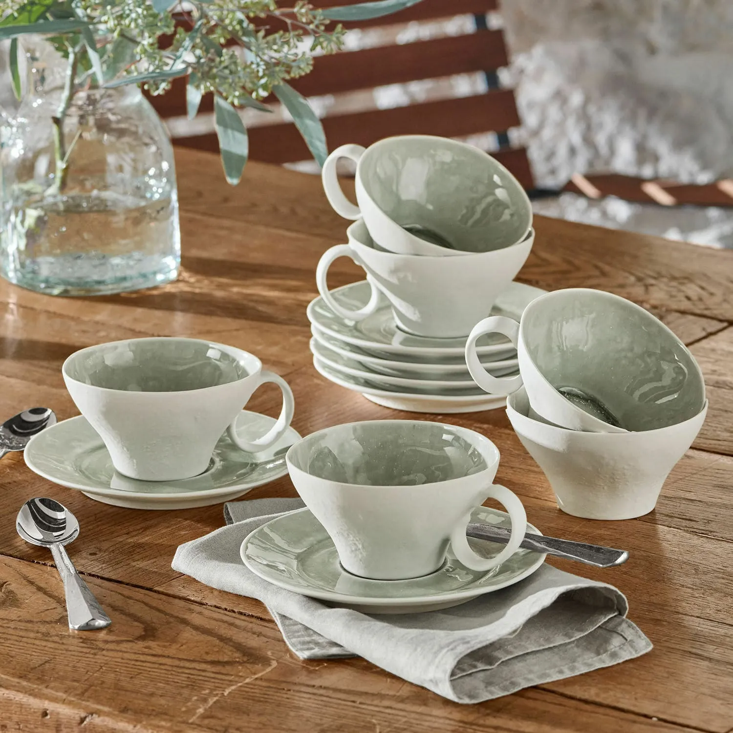 Tasse mit Untertasse 6er Set Braganza – Bild 2