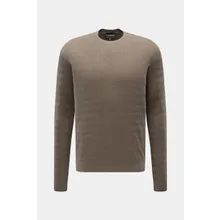 Emporio Armani - Herren - Feinstrick-Rundhalspullover taupe Emporio Armani - Herren - Feinstrick-Rundhalspullover taupe