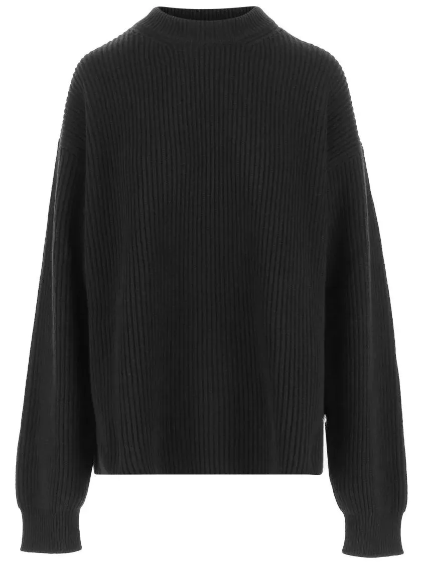 Jil Sander - Ribbed Knit Wool Sweater - Größe 36 - schwarz Jil Sander - Ribbed Knit Wool Sweater - Größe 36 - schwarz