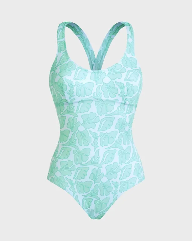 Vilebrequin - Seashells Badeanzug Mit Überkreuzten Rückenträgern Für Damen - Bademode - Lya - Weiss - Größe XS Vilebrequin - Seashells Badeanzug Mit Überkreuzten Rückenträgern Für Damen - Bademode - Lya - Weiss - Größe XS