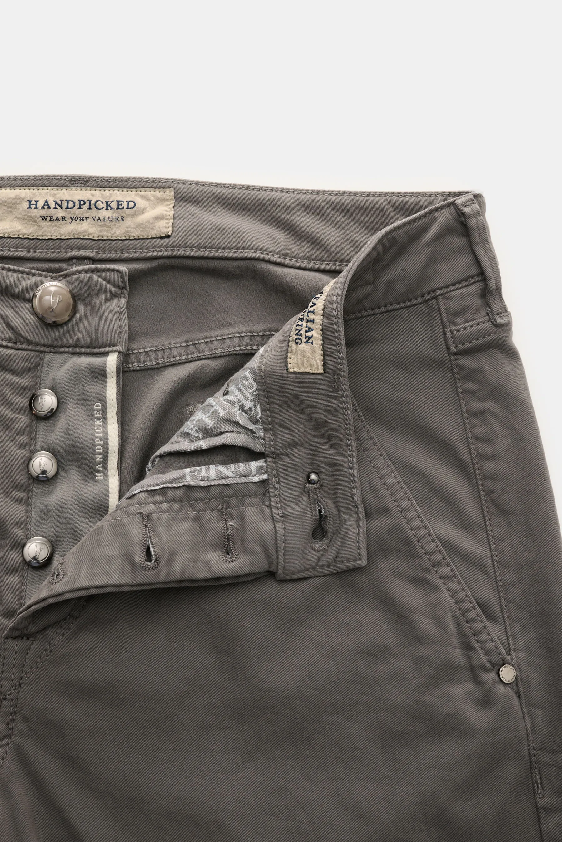 HandPicked - Herren - Chino 'Parma' dunkelgrau – Bild 5
