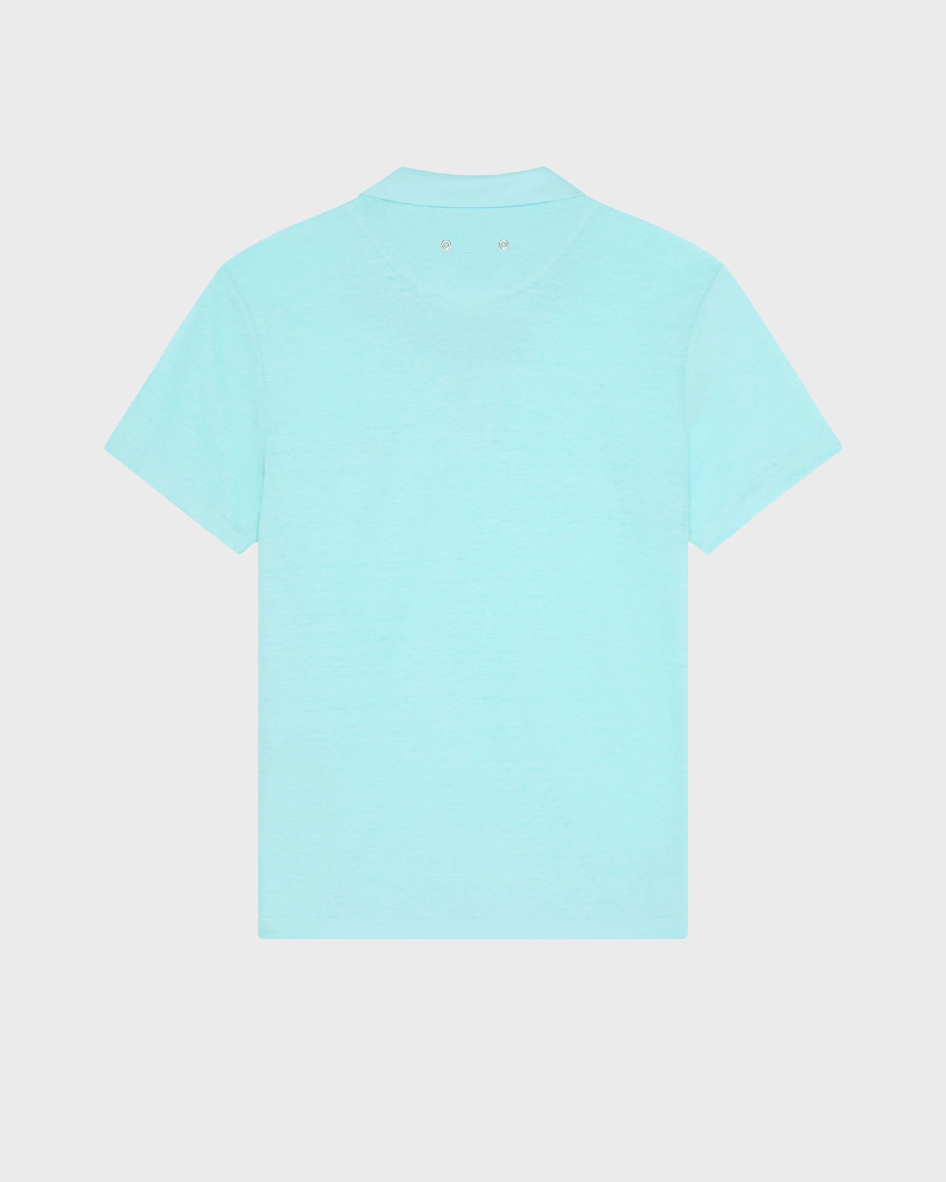 Vilebrequin - Einfarbiges Polohemd Aus Leinenjersey Für Herren - Polohemd - Pyramid - Blau - Größe XXL – Bild 2