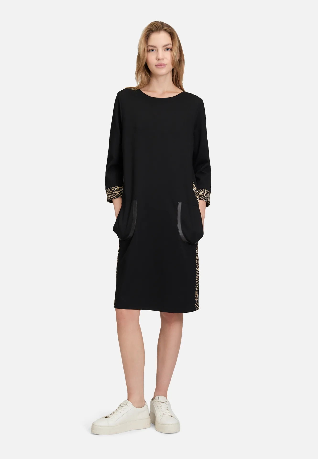 Jerseykleid mit Eingrifftaschen – Bild 2