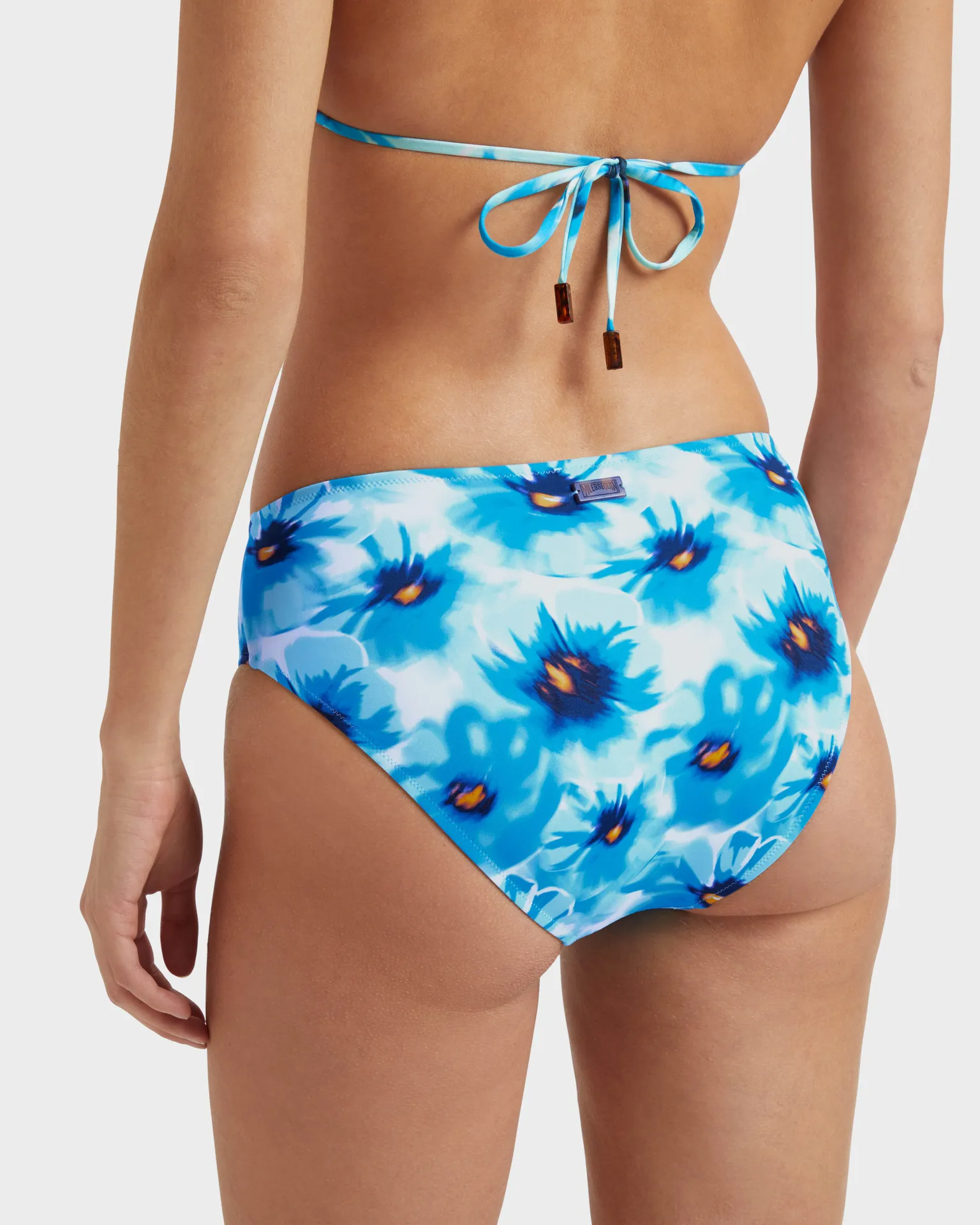 Vilebrequin - Mittelhohe Poppies Bikinihose Für Damen - Bademode - Lack - Blau - Größe M – Bild 6