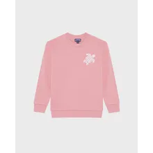 Vilebrequin - Sweatshirt Mit Rundhalsausschnitt Und Aufgestickter Schildkröte Für Kinder - Sweatshirt - Garibou - Rosa - Größe 12 Vilebrequin - Sweatshirt Mit Rundhalsausschnitt Und Aufgestickter Schildkröte Für Kinder - Sweatshirt - Garibou - Rosa - Größe 12
