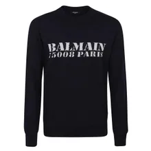 Balmain - Merino Wool Sweater - Größe M - schwarz Balmain - Merino Wool Sweater - Größe M - schwarz