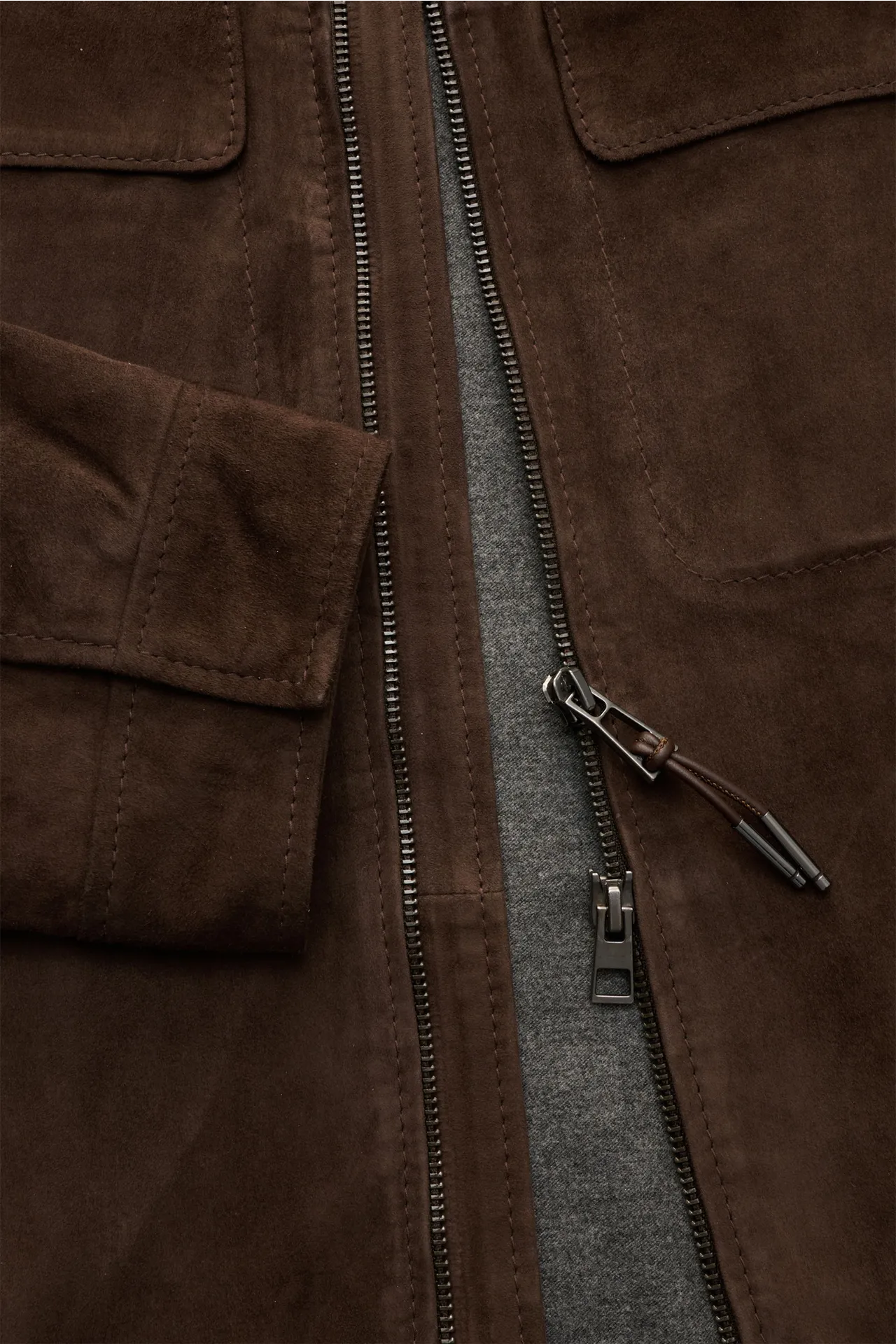 Windsor - Herren - Velourslederjacke 'Pesaro' dunkelbraun – Bild 4