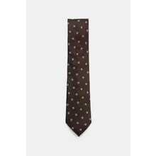 Zegna - Herren - Seidenkrawatte dunkelbraun/navy/offwhite gemustert Zegna - Herren - Seidenkrawatte dunkelbraun/navy/offwhite gemustert