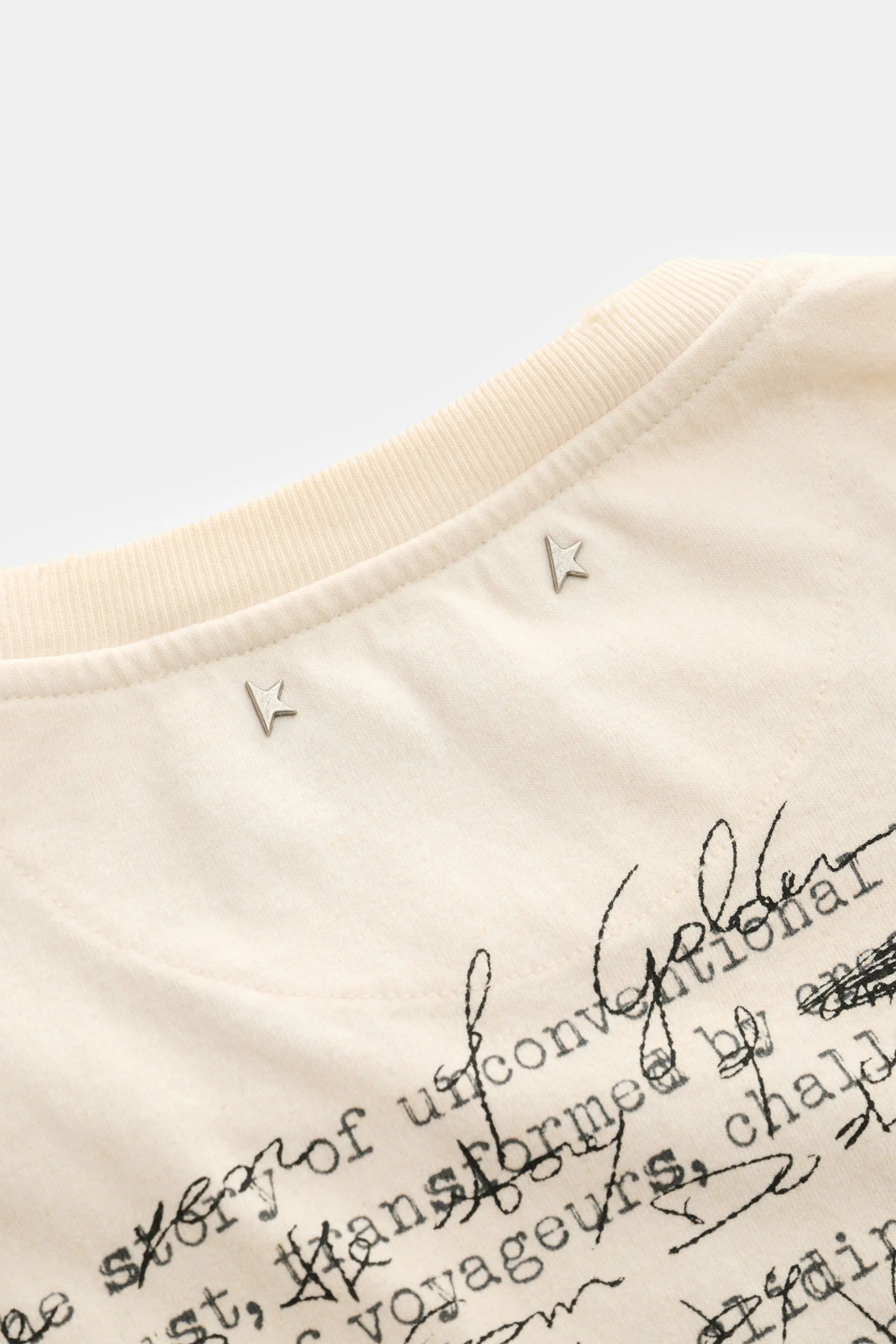 Golden Goose - Herren - Rundhals-T-Shirt creme – Bild 6