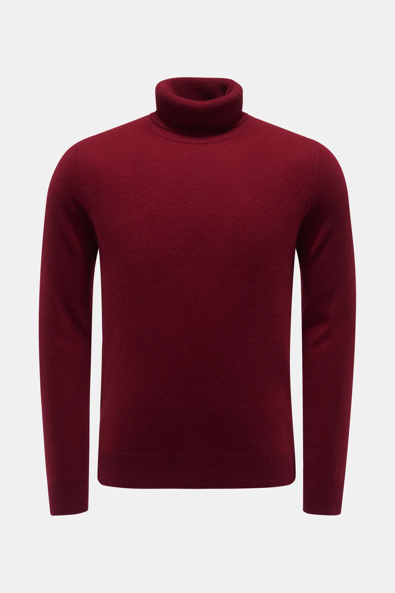 von Braun - Herren - Cashmere Rollkragenpullover dunkelrot von Braun - Herren - Cashmere Rollkragenpullover dunkelrot