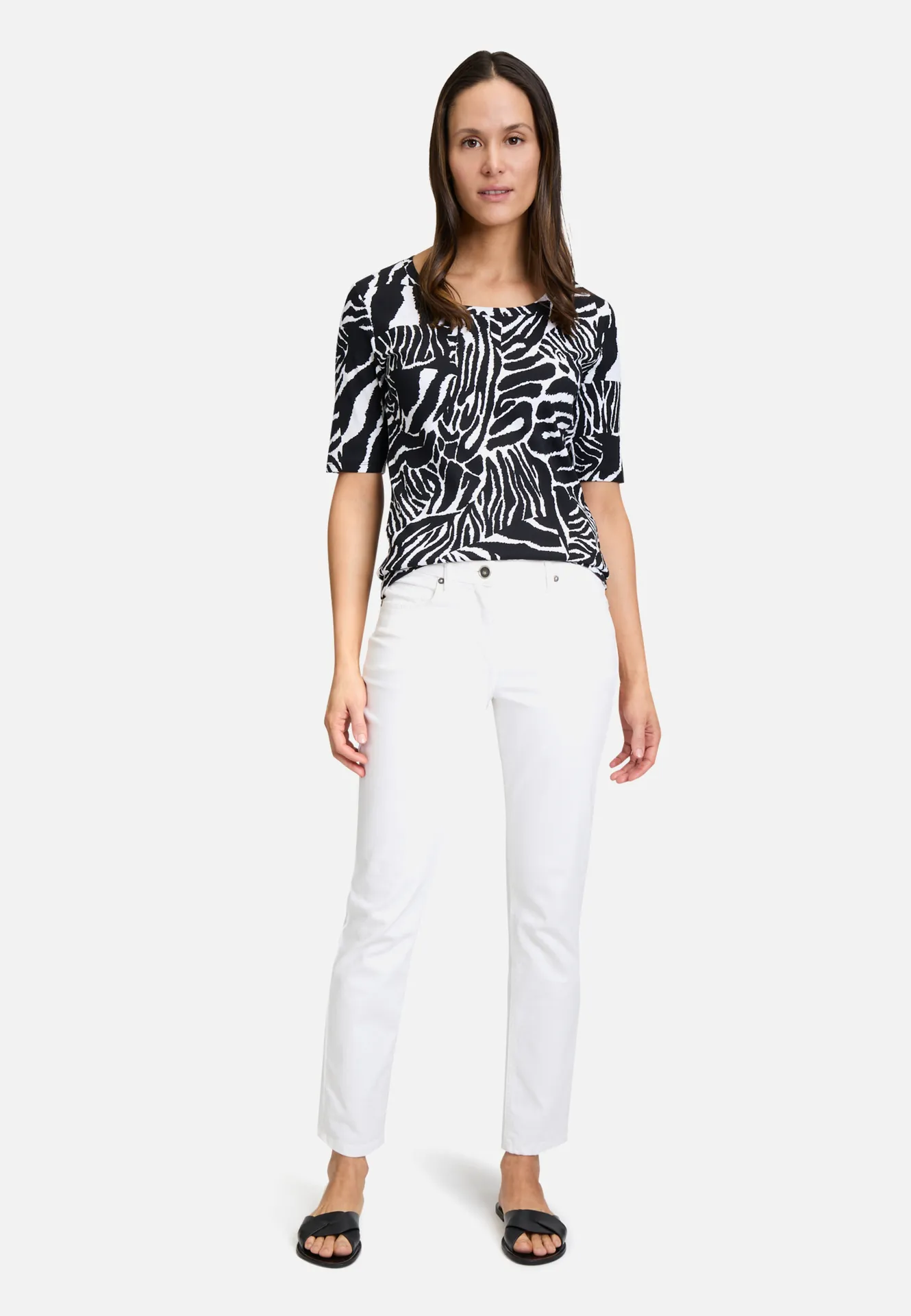 Basic Shirt mit Rippenstruktur – Bild 2