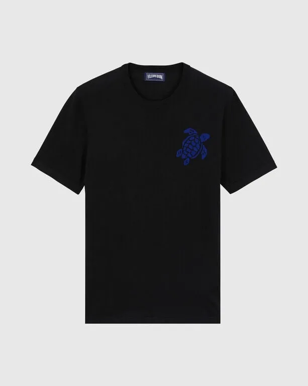 Vilebrequin - Jacquard Turtle T-shirt Aus Baumwolle Für Herren - T-shirt - Cristau - Schwarz - Größe M Vilebrequin - Jacquard Turtle T-shirt Aus Baumwolle Für Herren - T-shirt - Cristau - Schwarz - Größe M