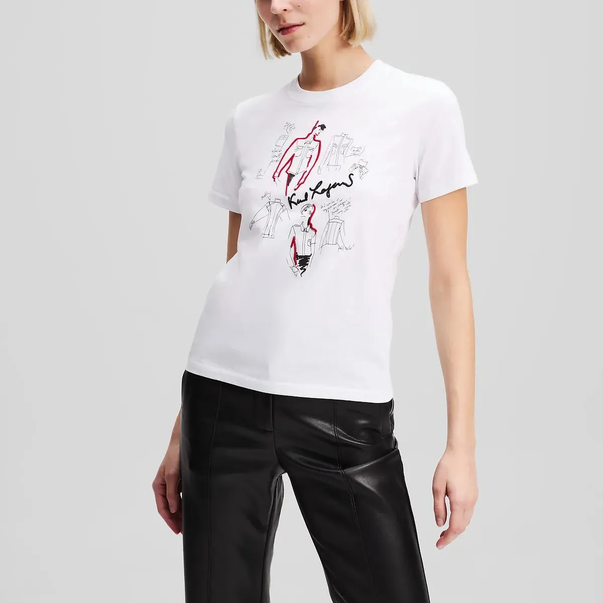 Karl Lagerfeld - KARL SERIES T-SHIRT T-shirt - Größe XL - weiß – Bild 4