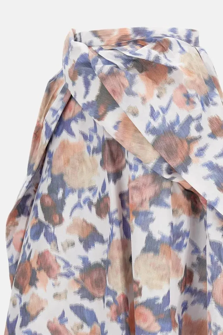 Erdem - Long Floral Print Maxi Skirt With Pleats - Größe 10 - bunt – Bild 2