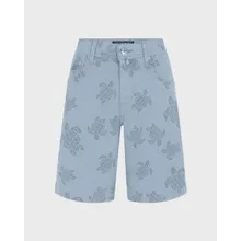 Vilebrequin - Herren Bermudashorts Mit Harzdruck Ronde Des Tortues - Bermuda - Garonne - Blau - Größe 32 Vilebrequin - Herren Bermudashorts Mit Harzdruck Ronde Des Tortues - Bermuda - Garonne - Blau - Größe 32