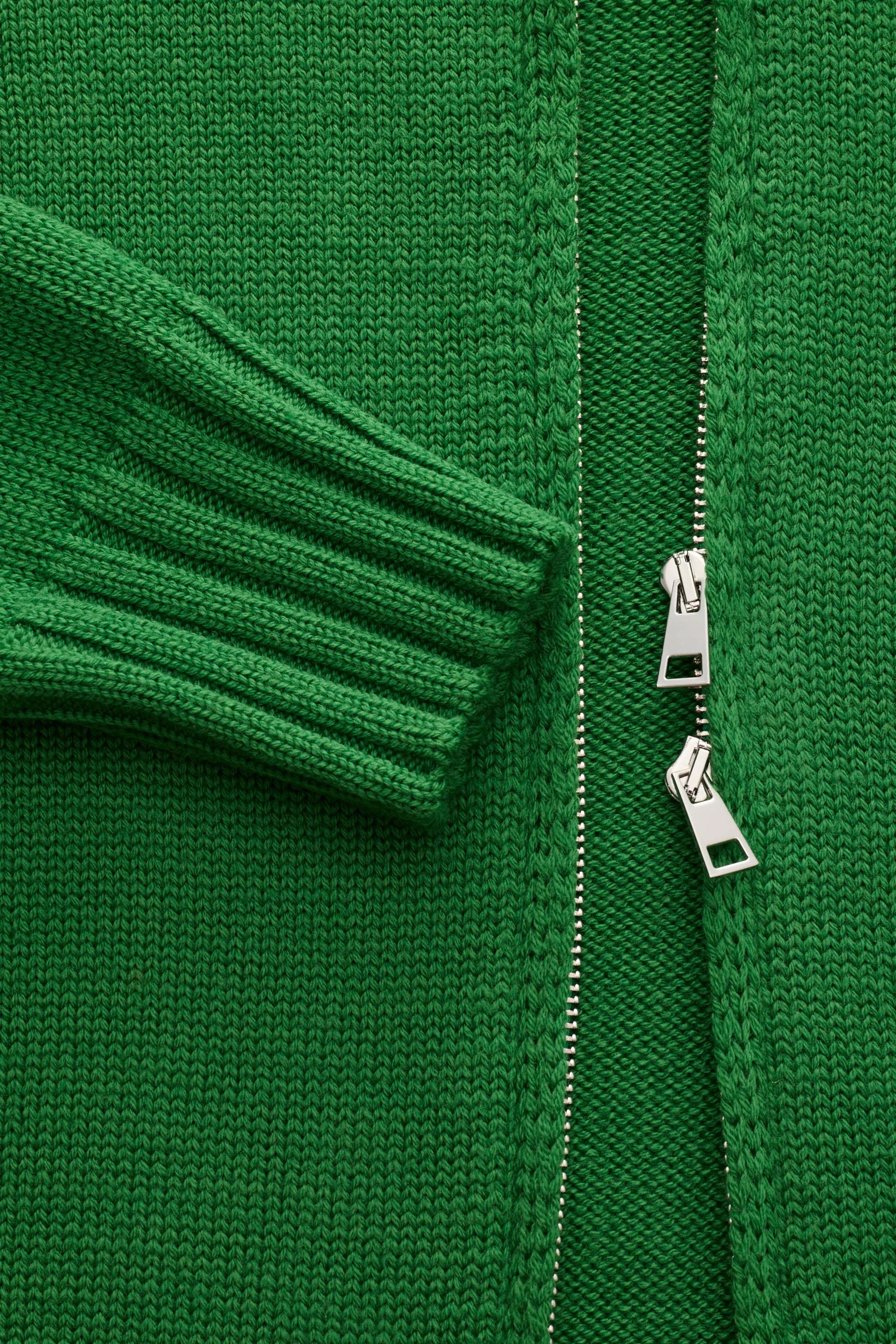 B.F. Knitwear - Herren - Merino Strickjacke grün – Bild 3