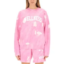 Sporty And Rich - Relaxed Fit Tie-Dye Sweatshirt - Größe S - pink Sporty And Rich - Relaxed Fit Tie-Dye Sweatshirt - Größe S - pink