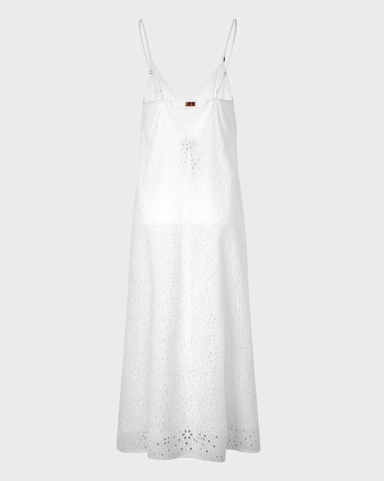 Vilebrequin - Maxi-kleid Aus Broderie Anglaise Mit V-ausschnitt - Tunika - Lizze - Weiss - Größe S – Bild 2
