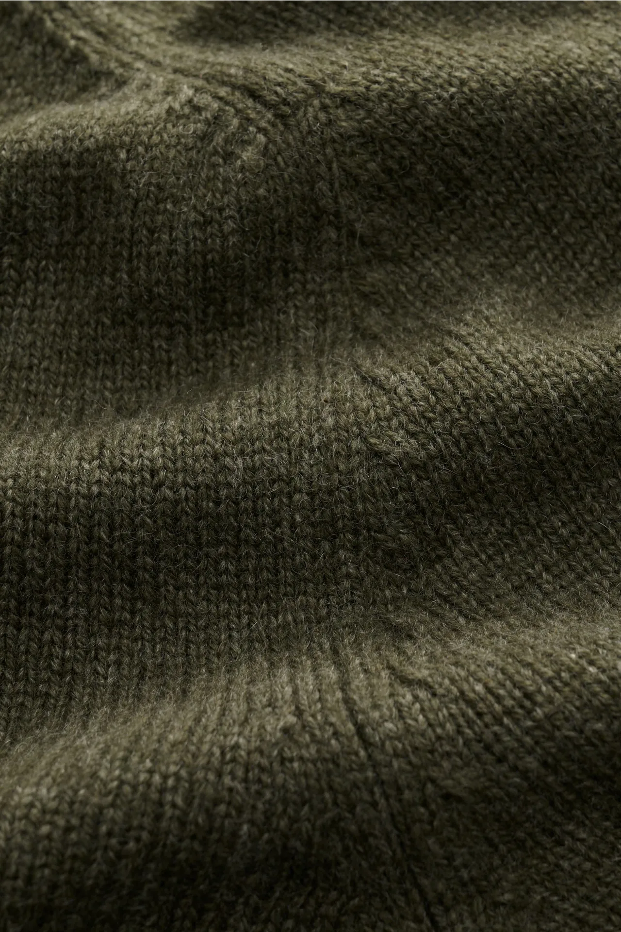 Malo - Herren - Cashmere Rundhalspullover graugrün meliert – Bild 4