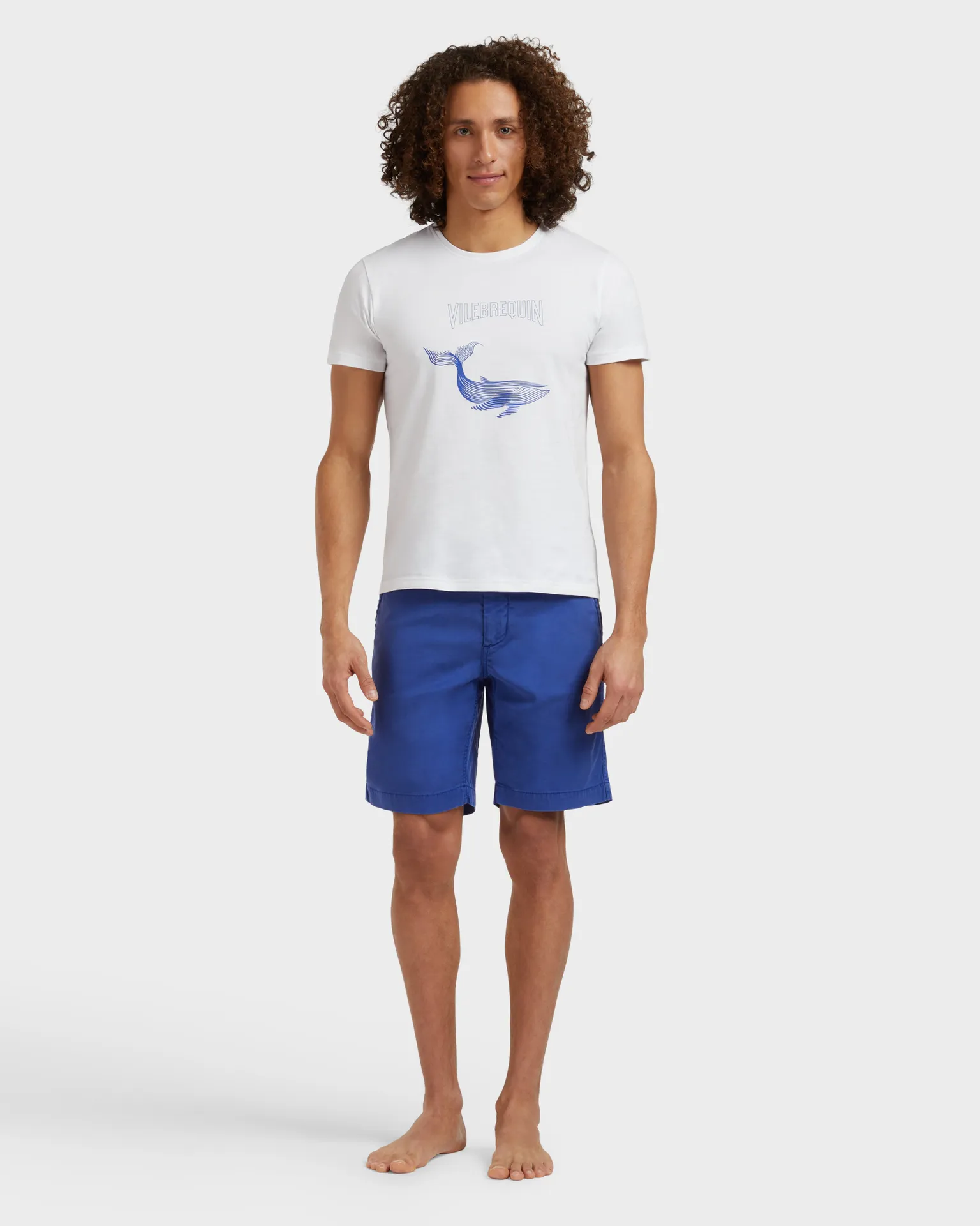 Vilebrequin - Placed Whale T-shirt Aus Bio-baumwolle Für Herren - T-shirt - Thom - Weiss - Größe M – Bild 3