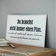 Deko-Schild Plan Deko-Schild Plan