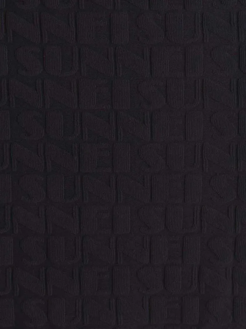 Sunnei - Gonna Midi Logo All Over - Größe XS - blau – Bild 2