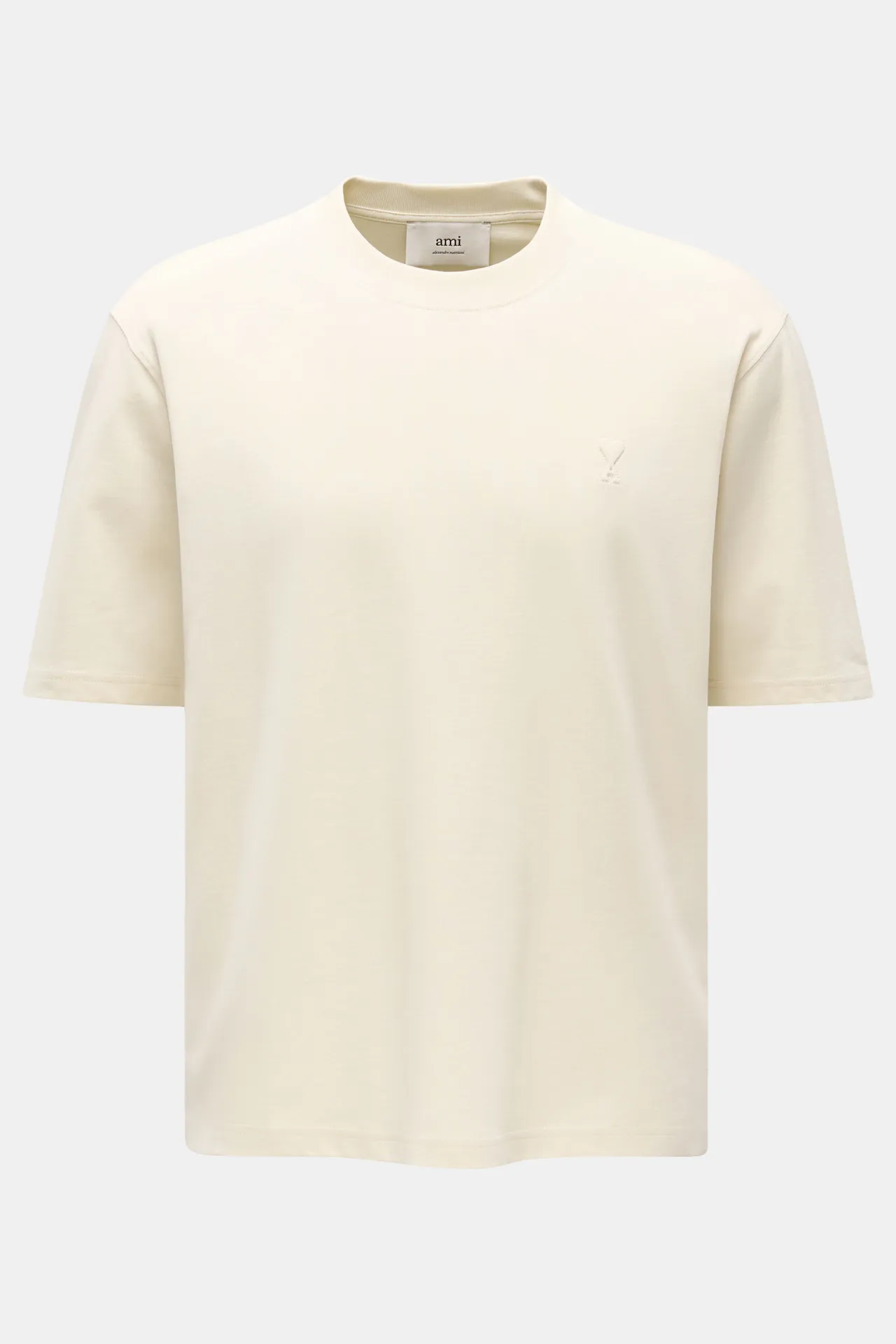 Ami Paris - Herren - Rundhals-T-Shirt creme Ami Paris - Herren - Rundhals-T-Shirt creme