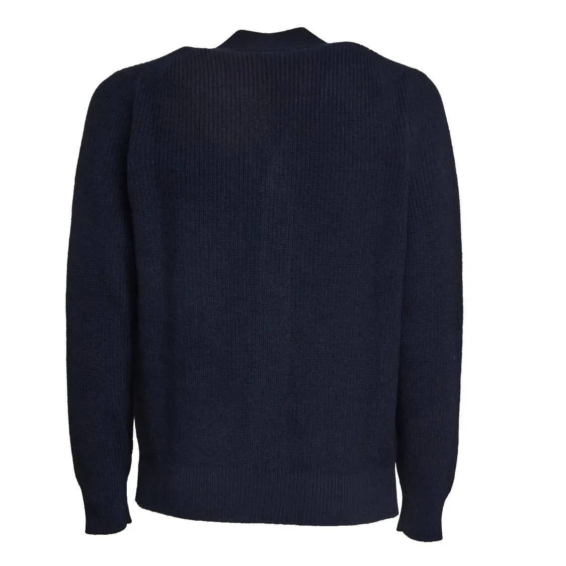 FILIPPO DE LAURENTIIS - English Rib Knit Cardigan With Button Closure - Größe 48 - blau – Bild 3