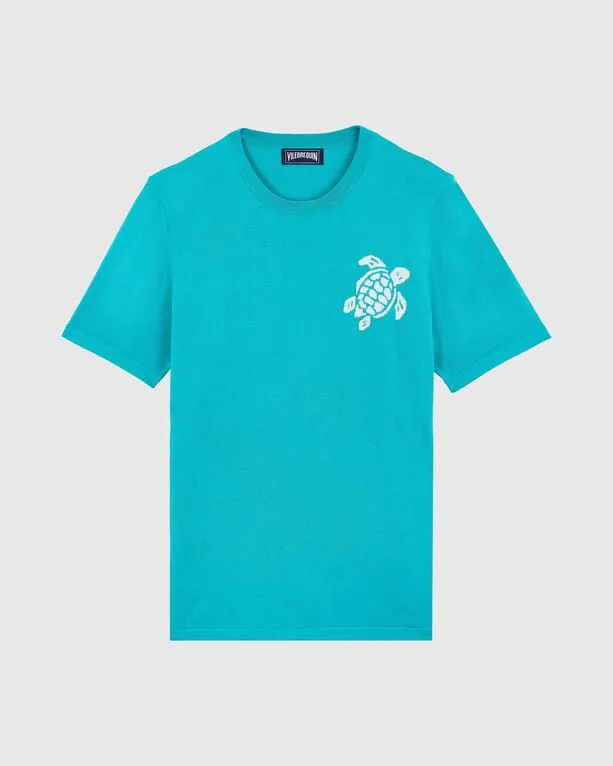 Vilebrequin - Jacquard Turtle T-shirt Aus Baumwolle Für Herren - T-shirt - Cristau - Grün - Größe L Vilebrequin - Jacquard Turtle T-shirt Aus Baumwolle Für Herren - T-shirt - Cristau - Grün - Größe L