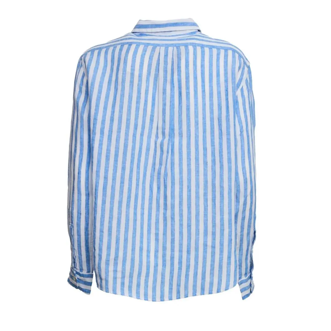 Polo Ralph Lauren - Striped Linen Shirt - Größe M - blau – Bild 3