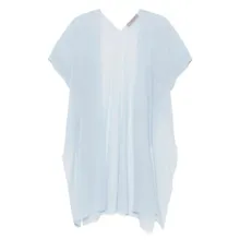 D. Exterior - Open-Front Sweater With Side Slits - Größe II - blue D. Exterior - Open-Front Sweater With Side Slits - Größe II - blue