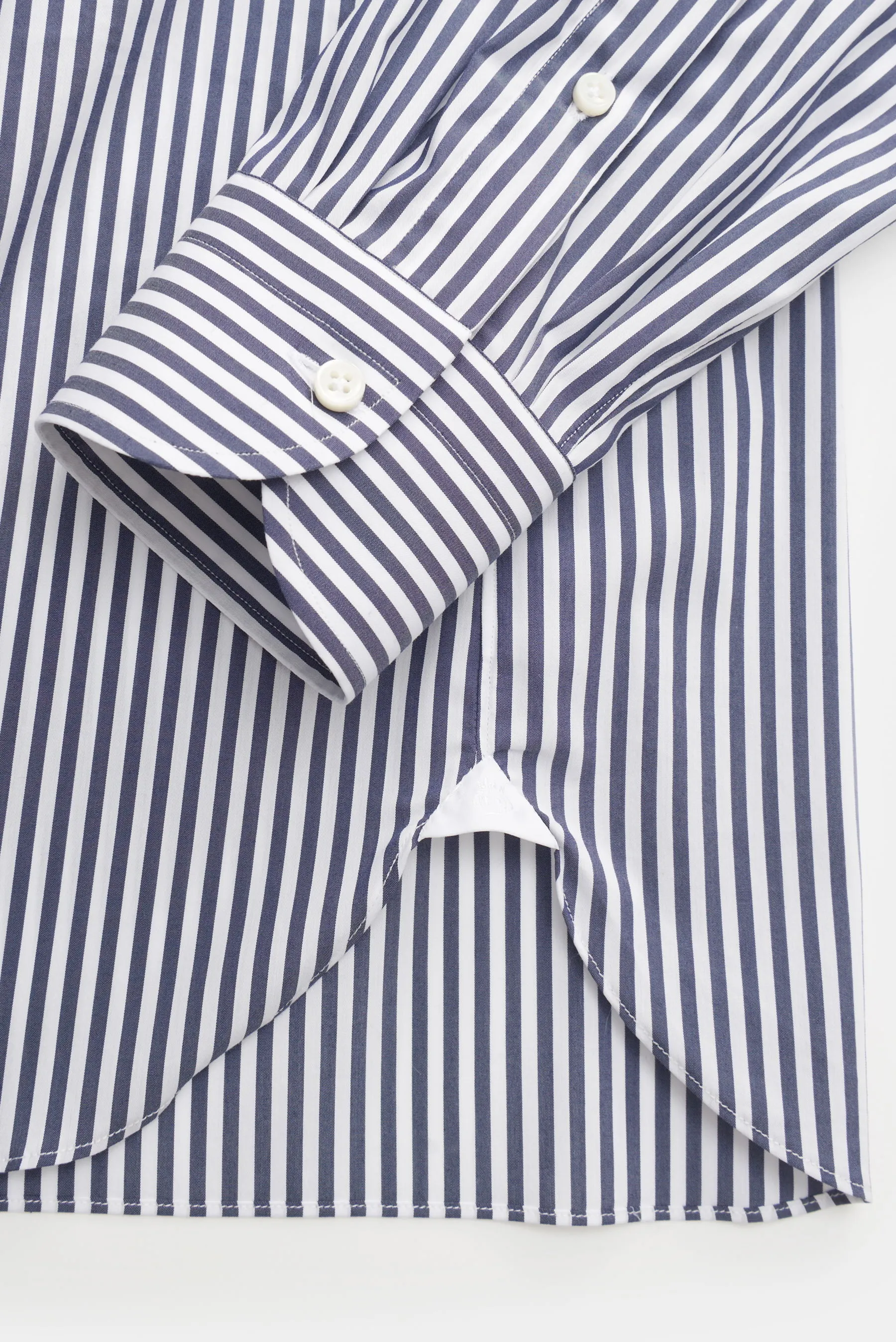 Giampaolo - Herren - Casual-Hemd Haifisch-Kragen navy/weiß gestreift – Bild 3