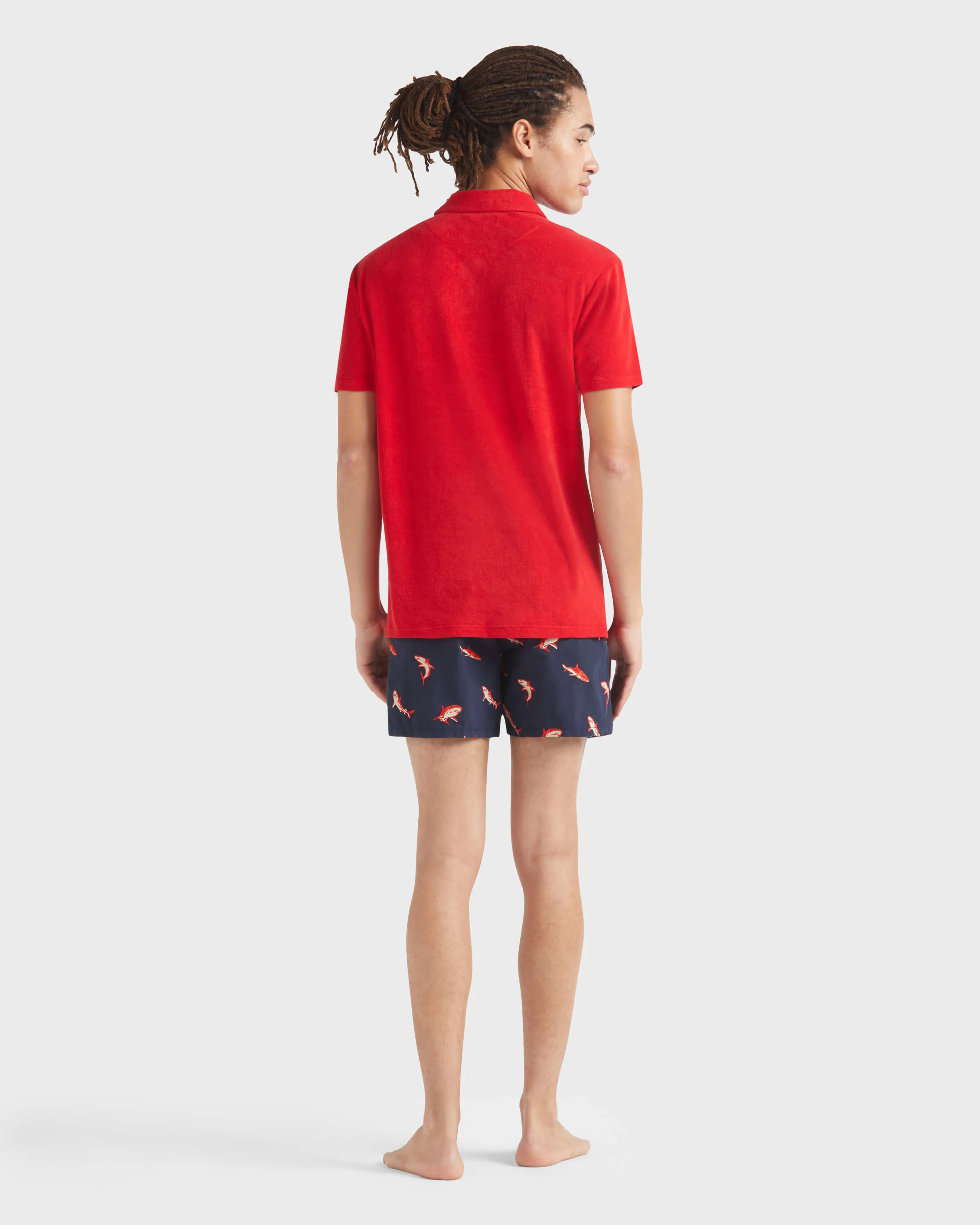 Vilebrequin - Solid Frottee-polohemd Für Herren - Polohemd - Phoenix - Rot - Größe XXXL – Bild 4