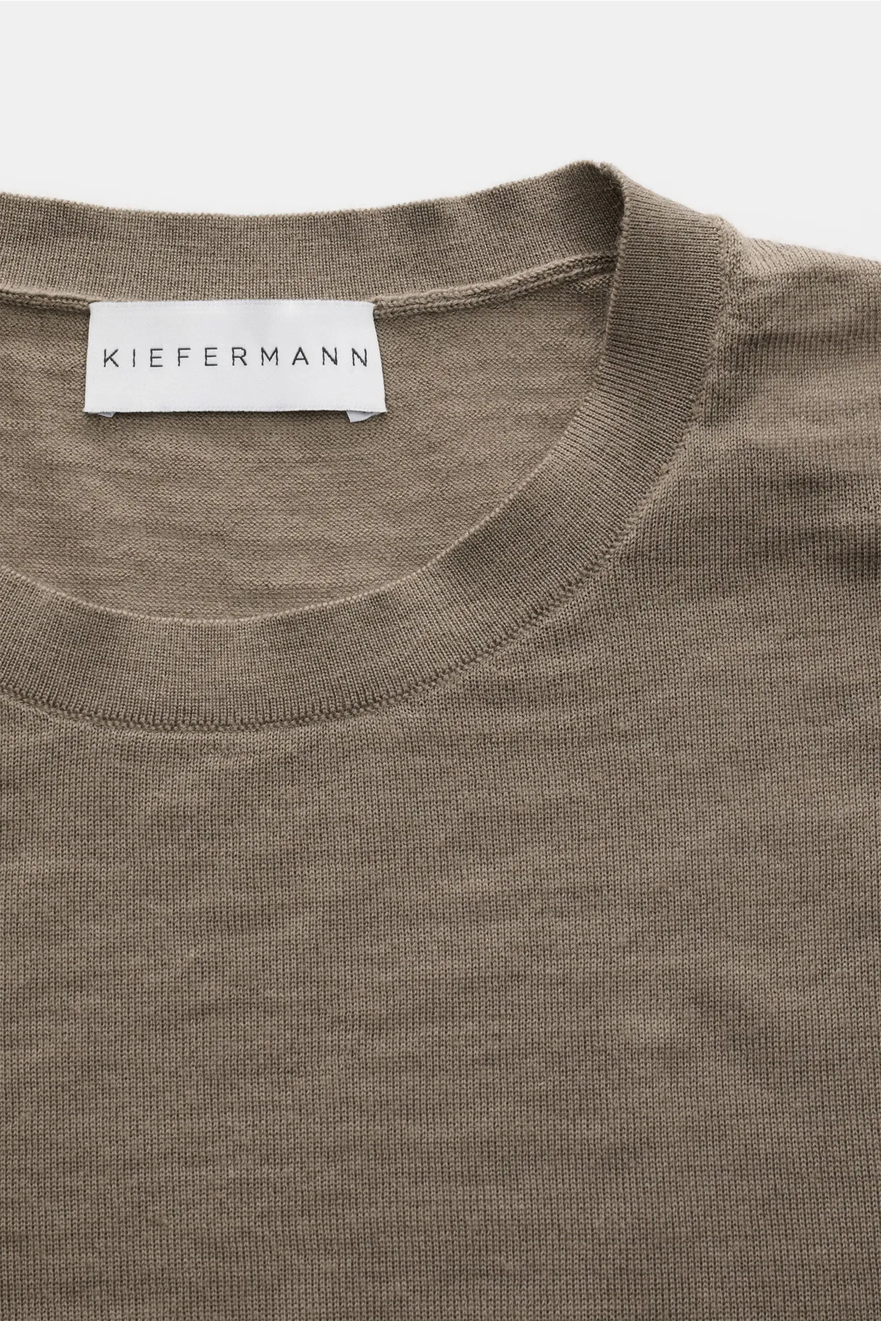 Kiefermann - Herren - Merino Feinstrick-Pullover %27Marleys%27 taupe