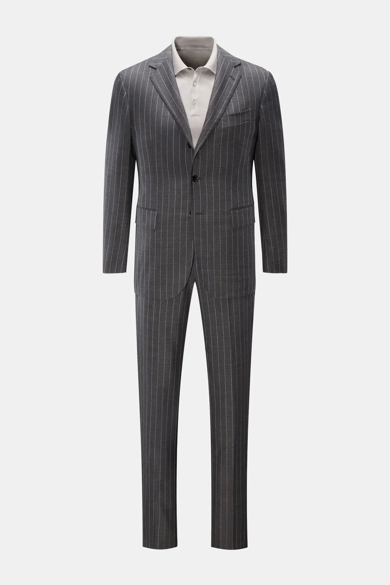 Stile Latino - Herren - Anzug %27Vincenzo%27 dunkelgrau/hellgrau gestreift Stile Latino - Herren - Anzug %27Vincenzo%27 dunkelgrau/hellgrau gestreift