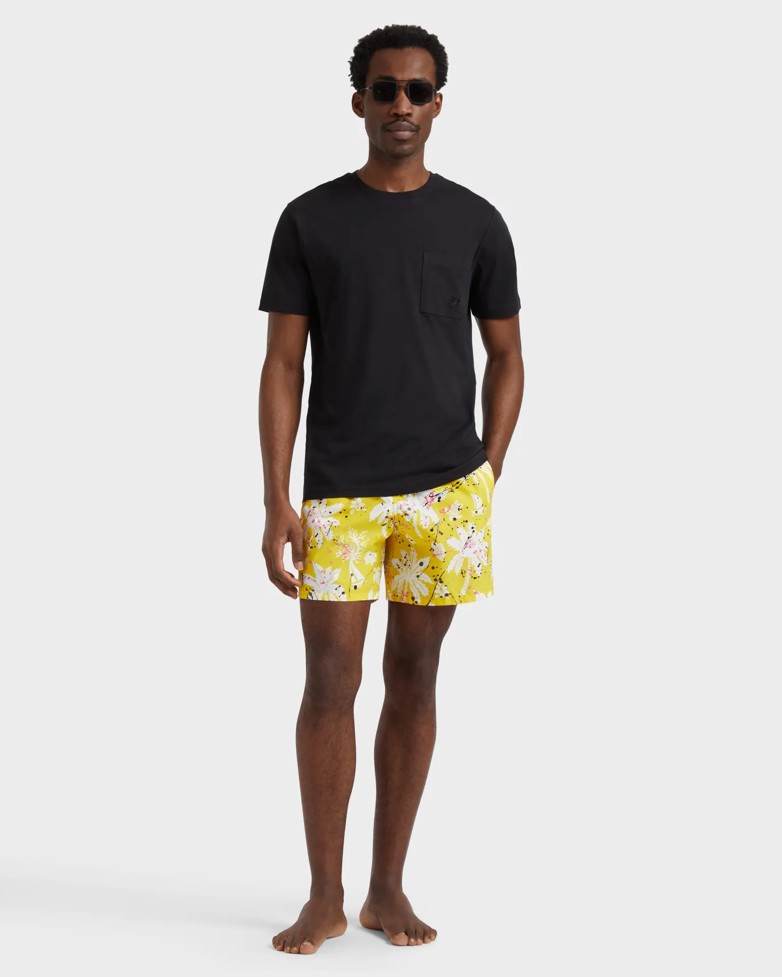 Vilebrequin - Men Swim Shorts Hawai Splash - Vbq X Palm Angels - Bademode - Moorea - Gelb - Größe M – Bild 5