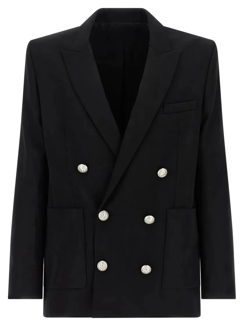Balmain - Grain De Poudre Blazer - Größe 52 - schwarz Balmain - Grain De Poudre Blazer - Größe 52 - schwarz