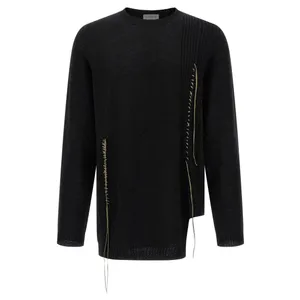 Yohji Yamamoto - Hem Wool Sweater - Größe 3 - schwarz Yohji Yamamoto - Hem Wool Sweater - Größe 3 - schwarz